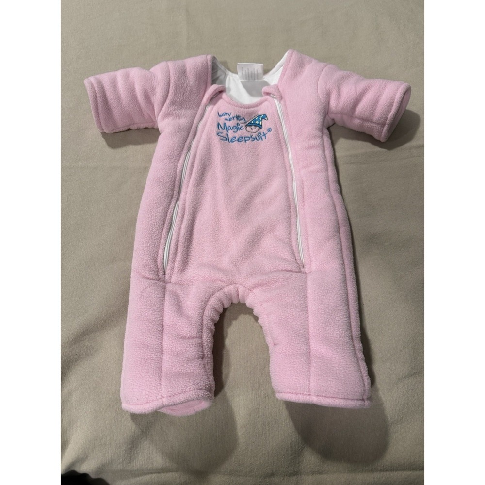 Baby Merlin's Magic Sleepsuit Small 3-6 Months Fleece Swaddle Suit Sleepsack